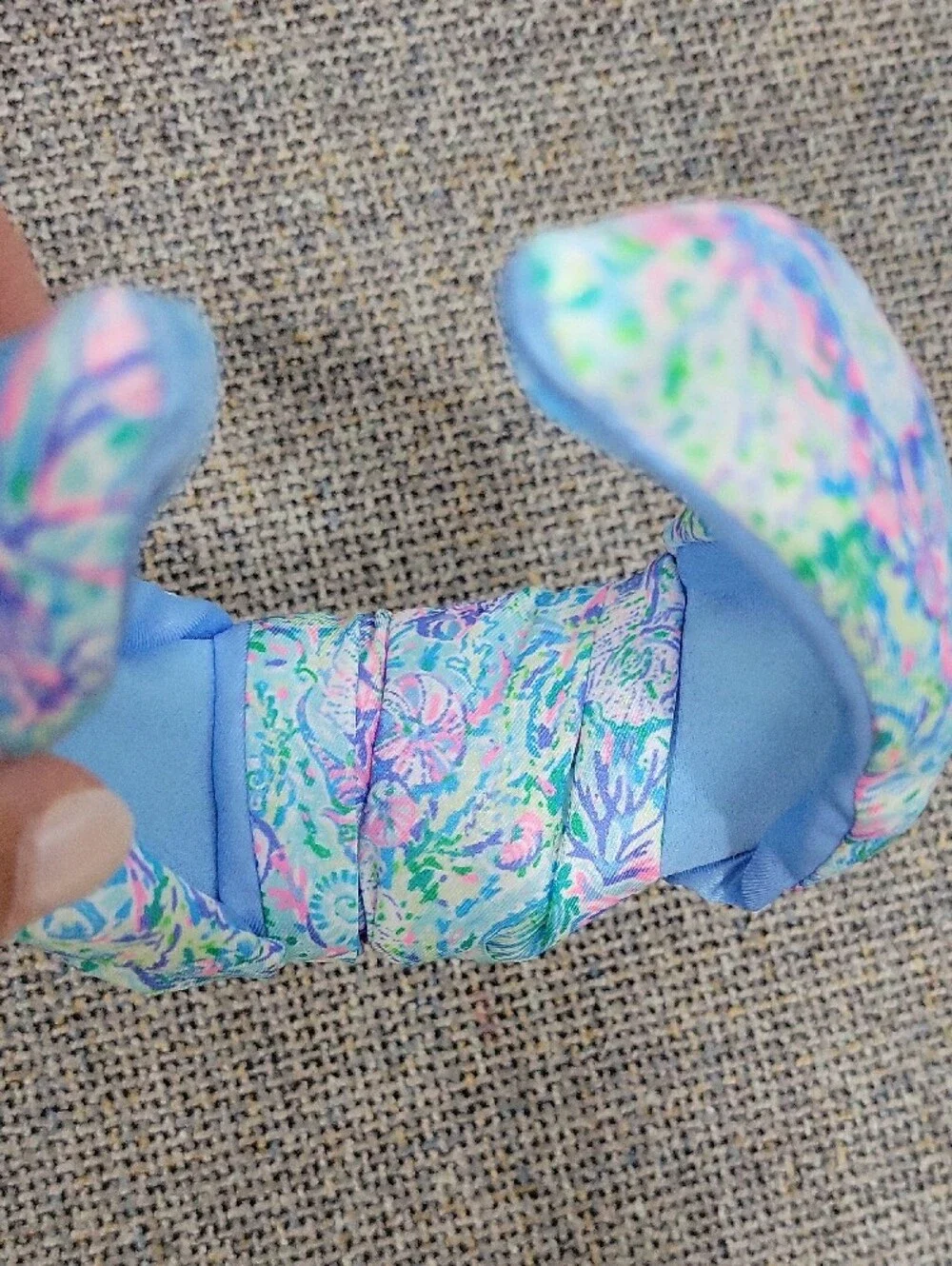 LILLY PULITZER Top Knot Wide Headband in Soleil It On Me